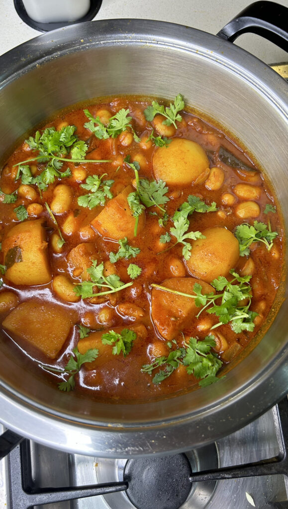 Flavorful and Easy Butter Beans & Potato Curry
