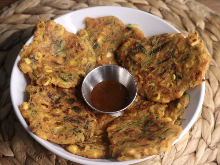 Eggless Sweetcorn Fritters