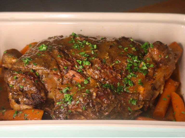 Slow Cooked Roast Leg Of Lamb Recipe