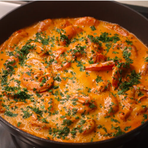 Spicy Creamy Peri Peri Prawns Recipe